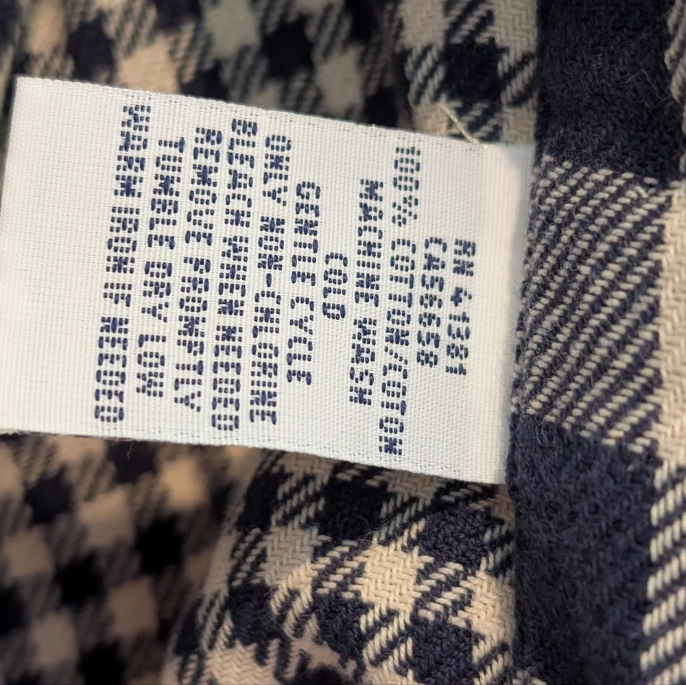 Polo by Ralph Lauren Men's Blue and Cream Flannel Overshirt